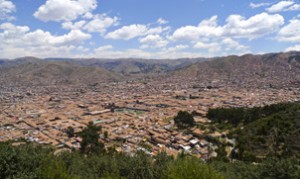 Panoramic view of Cusco